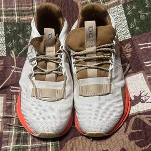 On Running womens  White and Brown Athletic Shoes